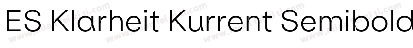 ES Klarheit Kurrent Semibold TRIAL字体转换